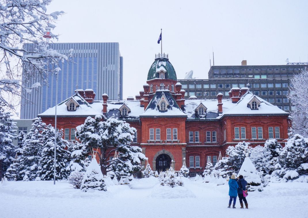 Het voormalige kantoor van de overheid van Hokkaido, een symbool van de stad Sapporo