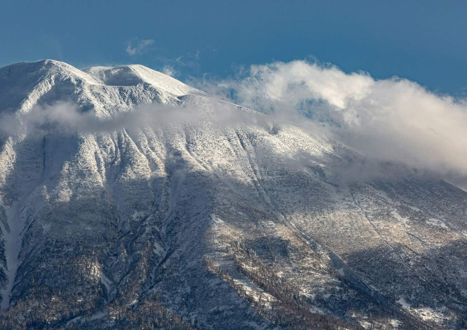 De berg Mount Yotei in de winter in Niseko, Hokkaido, Japan.