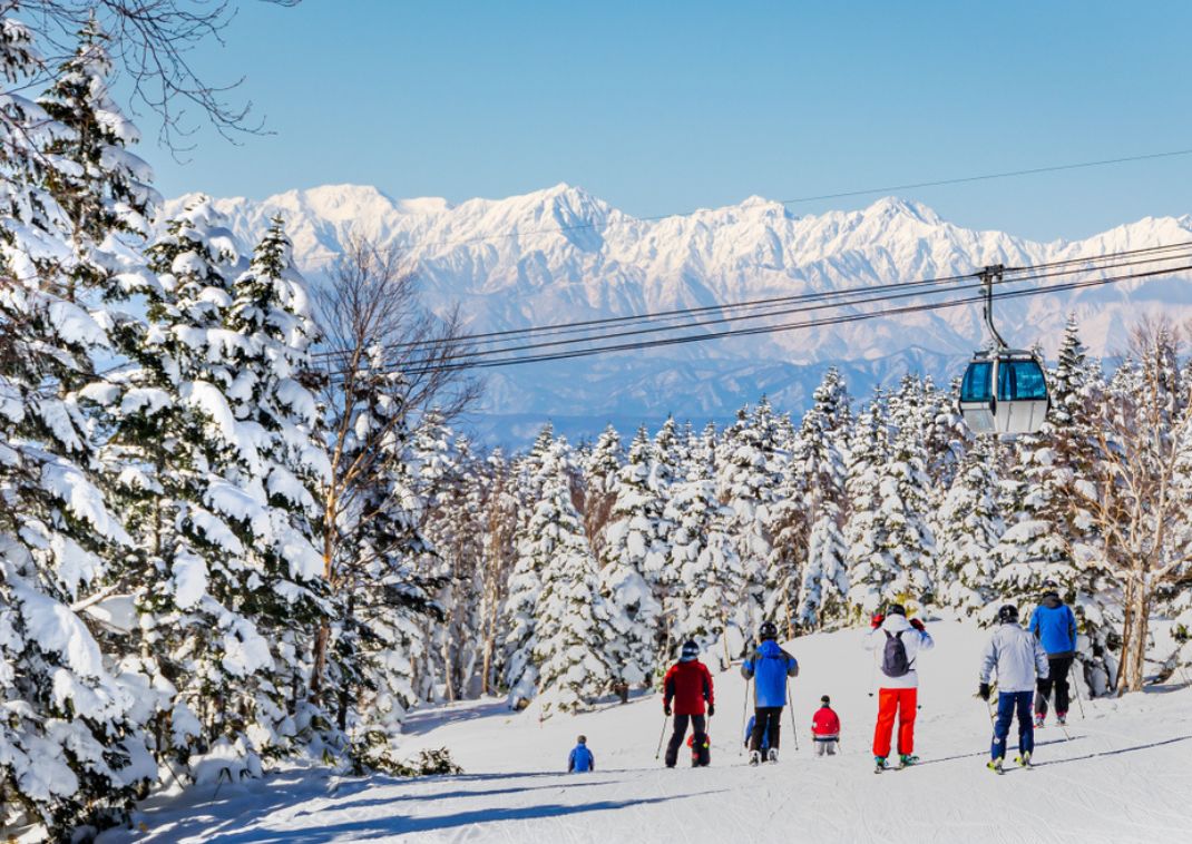 Het grootste skiresort van Japan, gelegen in Shiga Kogen