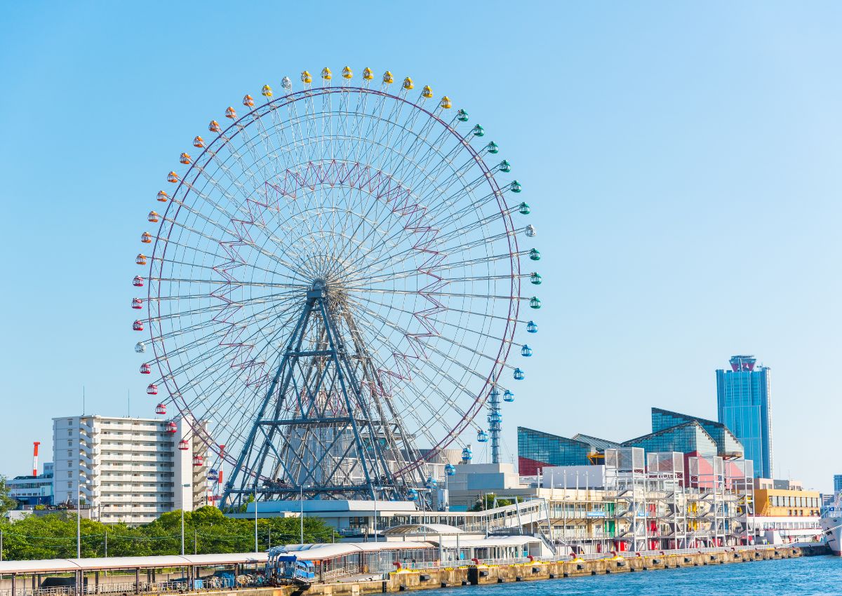 Reuzenrad in Osaka