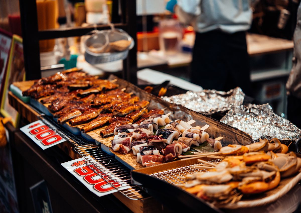 Japanse streetfood in Osaka