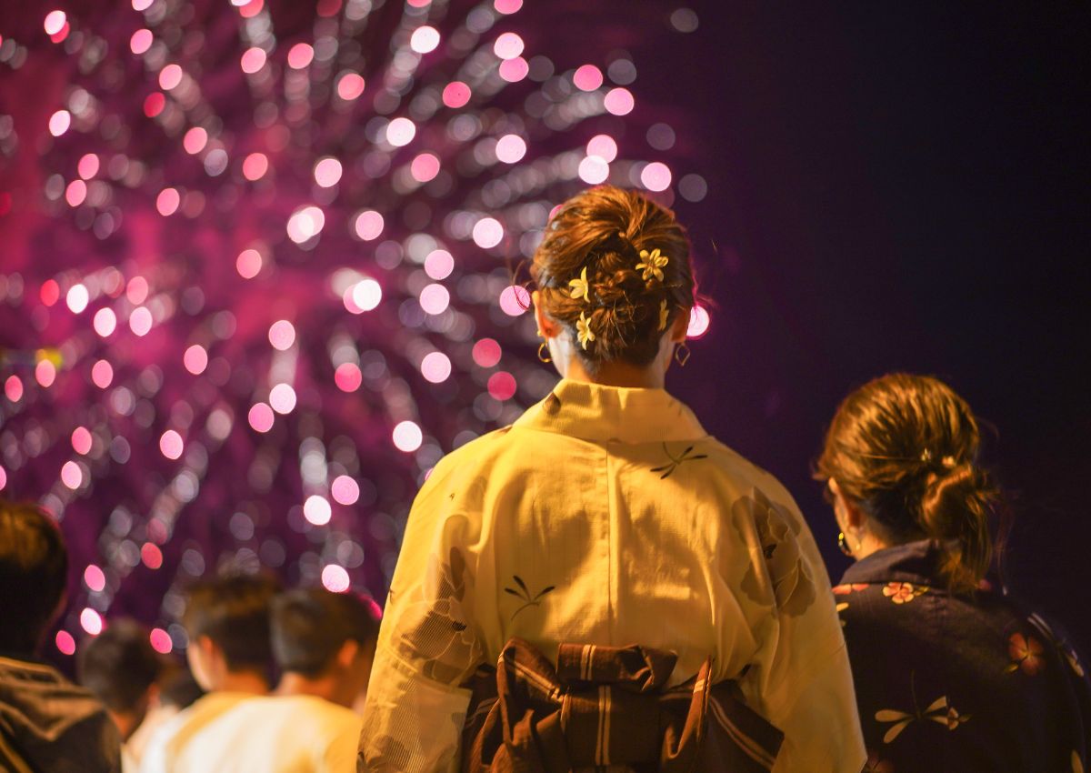 vuurwerkfestival in japan