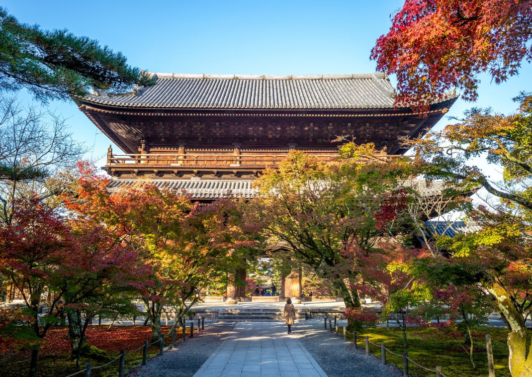 De Nanzen-ji tempel tijdens de herfst