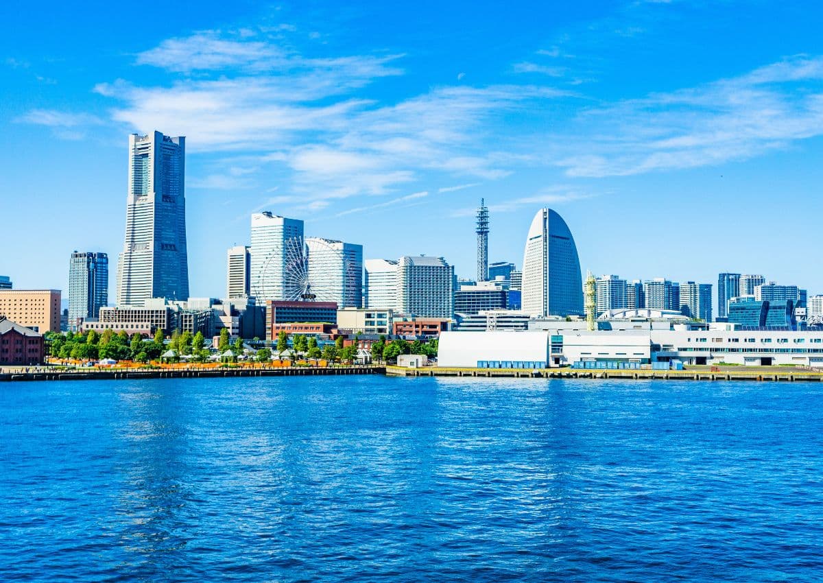 Het Minato Mirai-district in Yokohama