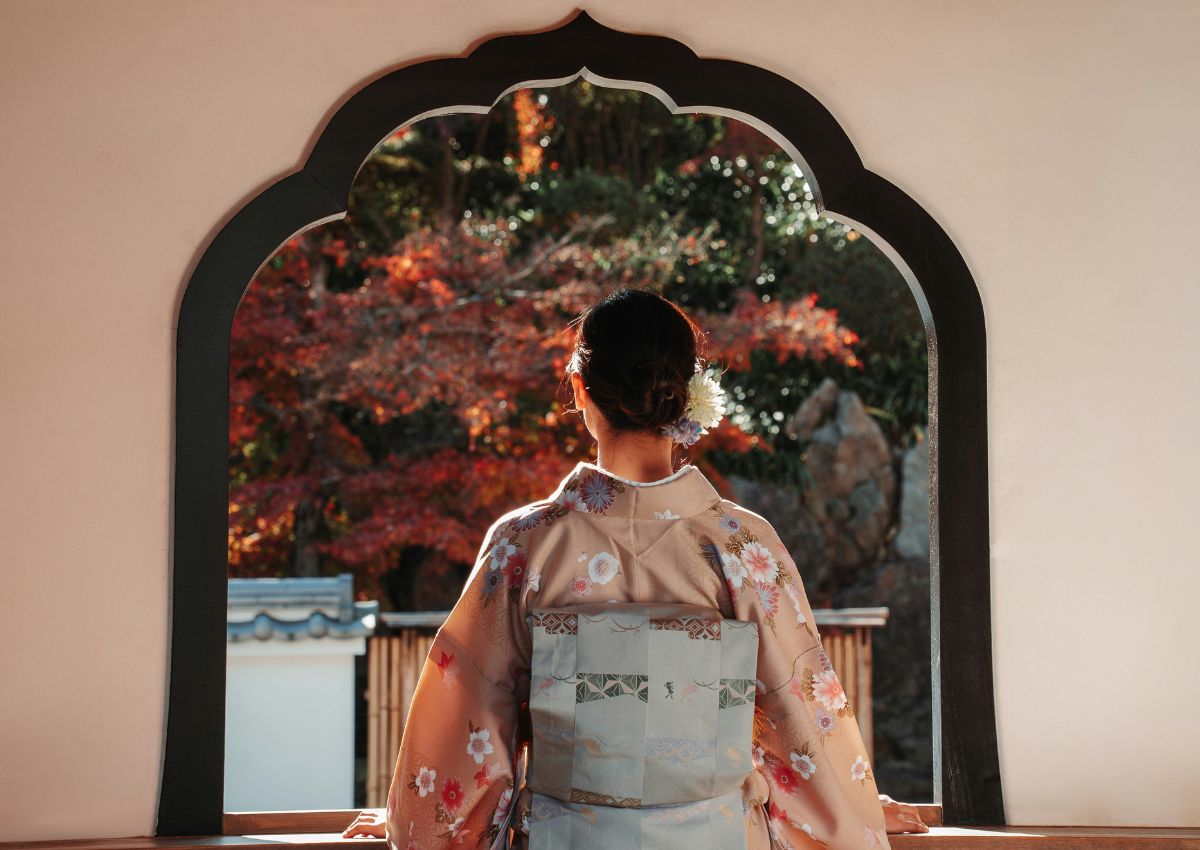 Dame in kimono