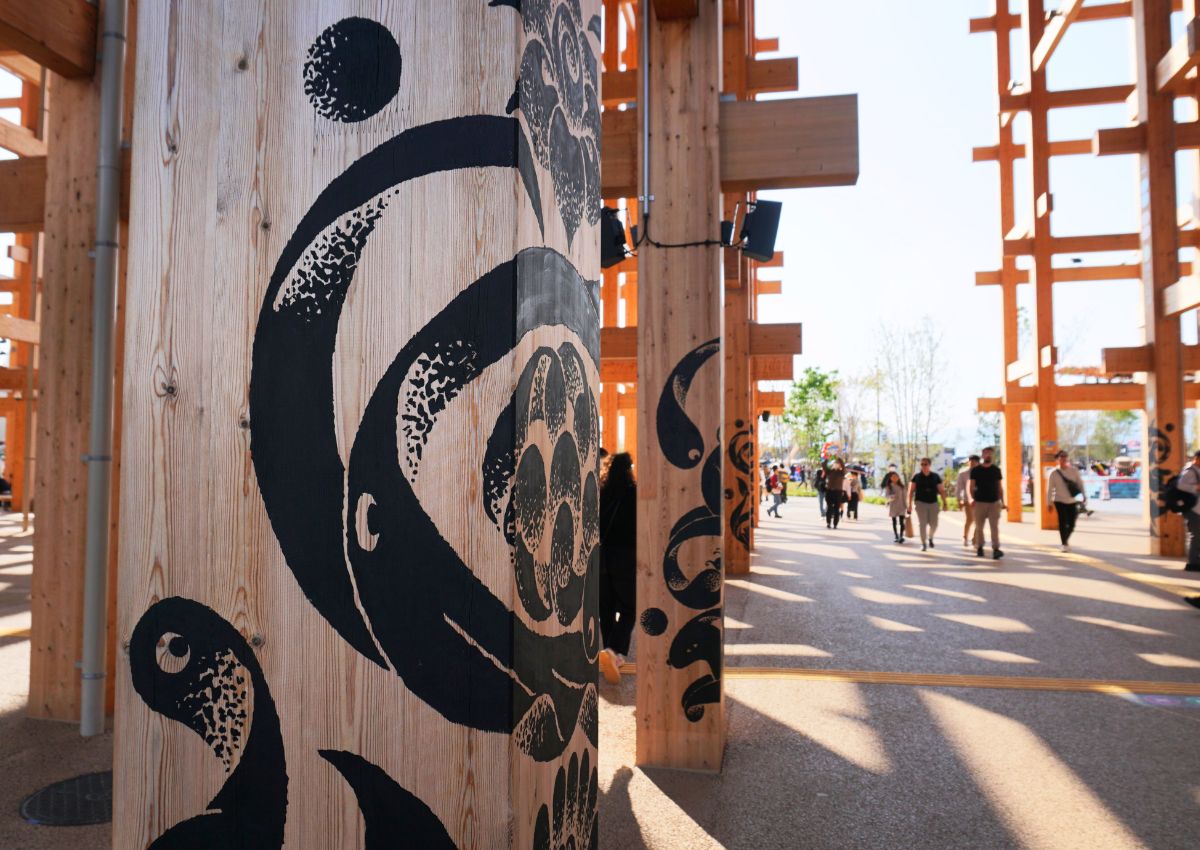 Kunstwerken op het EXPO 2025-terrein