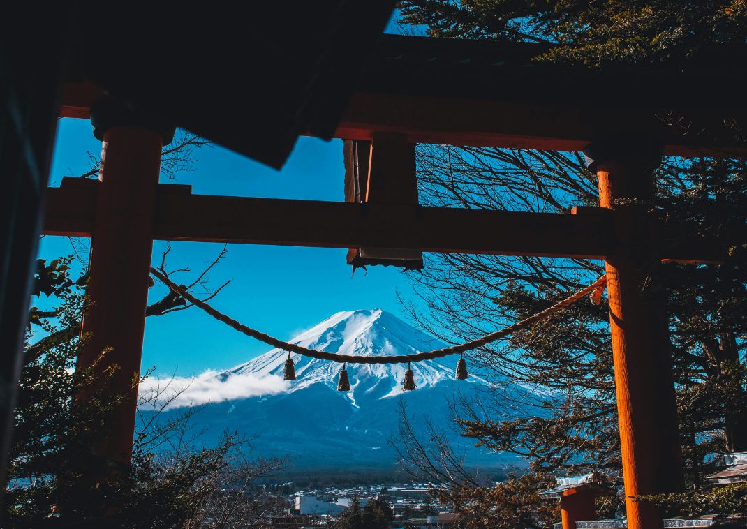 Foto van Mount Fuji.