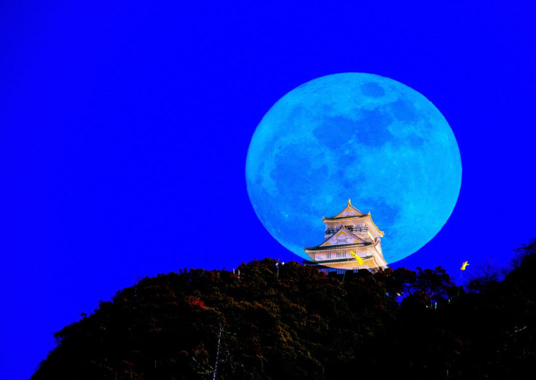 Gifu Castle boven op Mt. Kinka