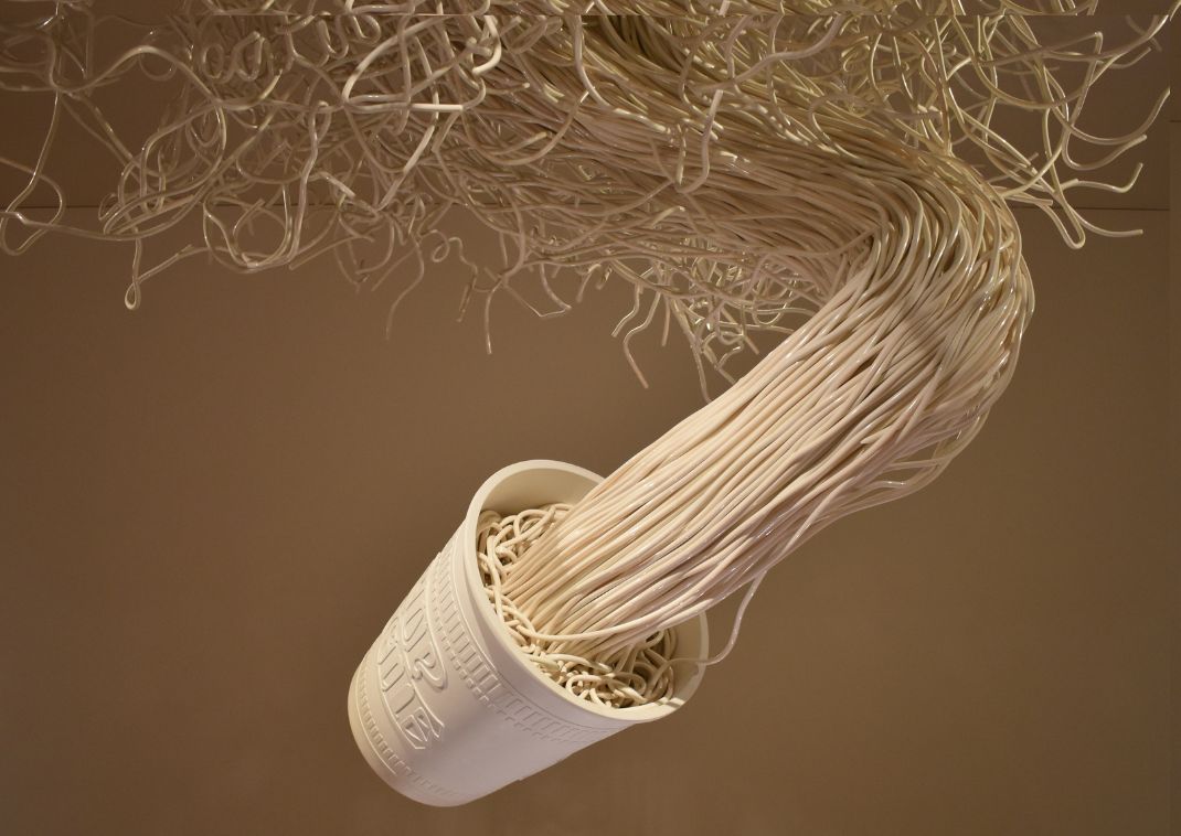 Cupnoodle-kunst in het CUPNOODLES Museum