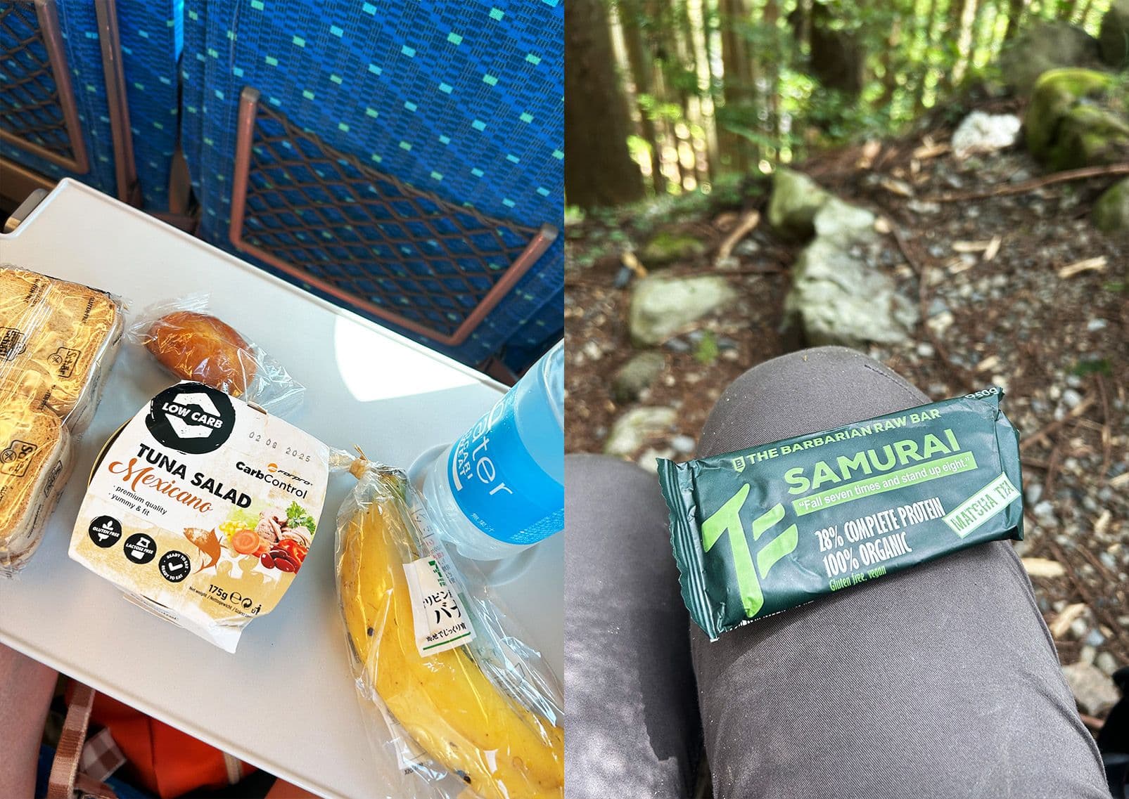 Voorraad glutenvrij eten tijdens een trektocht of in een Japanse hogesnelheidstrein
