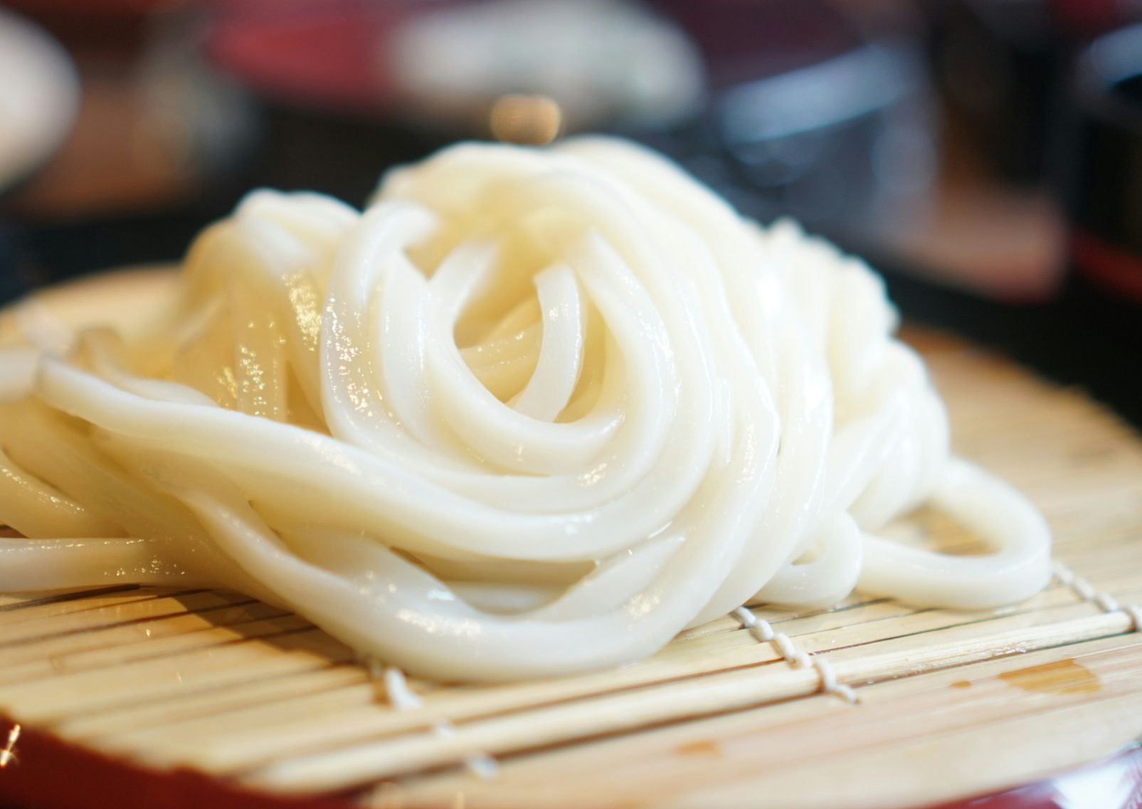 Gekookte Japanse udon-noedels