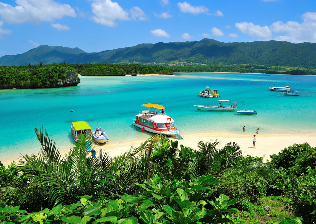Afgelegen strand in Naha