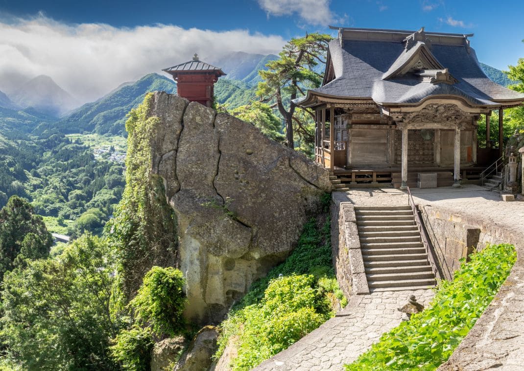 Yamadera-tempel, Yamagata, Japan