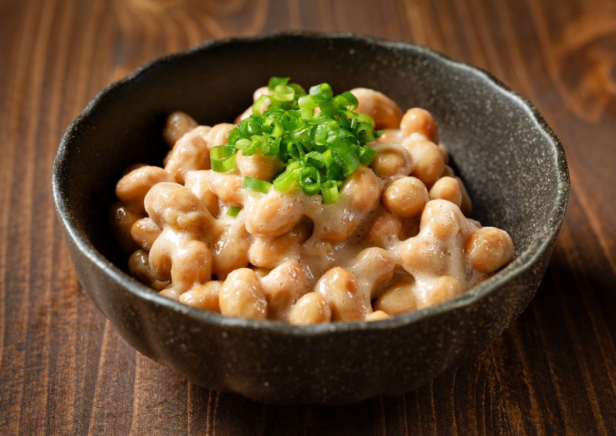 Gefermenteerde sojabonen (Natto)