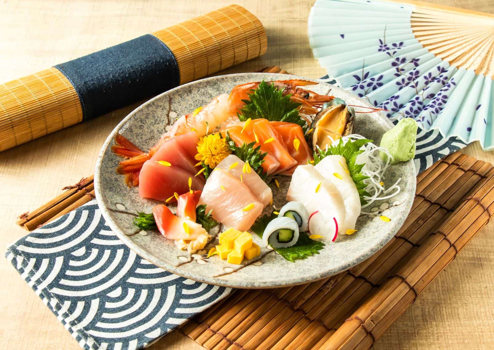 Assortiment Japanse sashimi