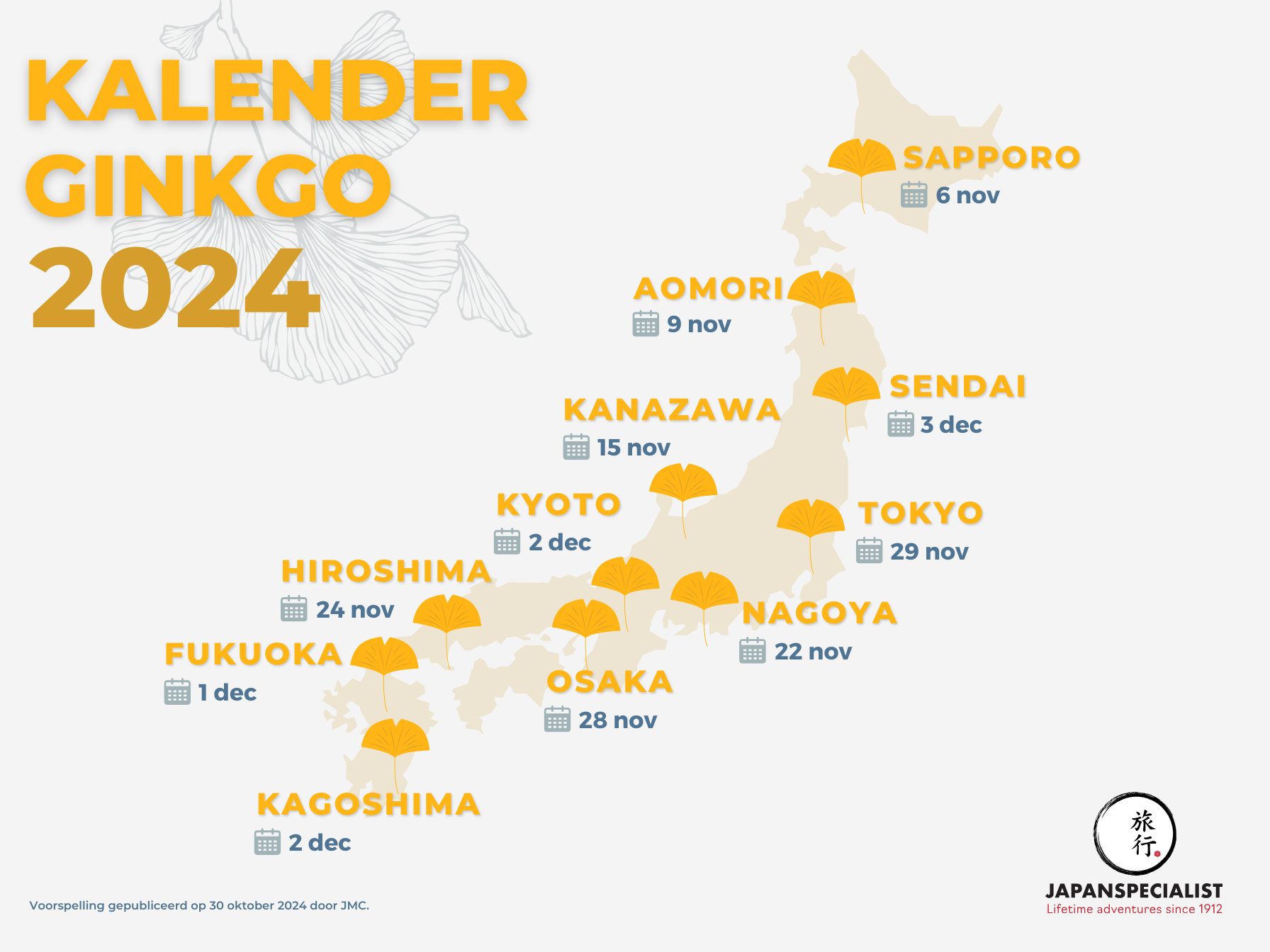 Kalender Gingko 2024
