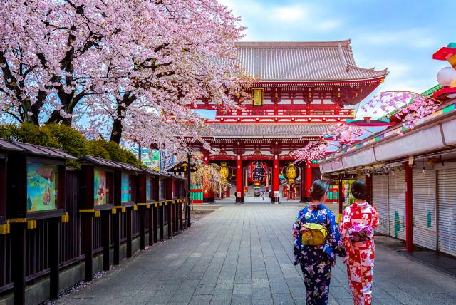 Sensoi-ji tempel in Asakusa, Tokio, Japan 