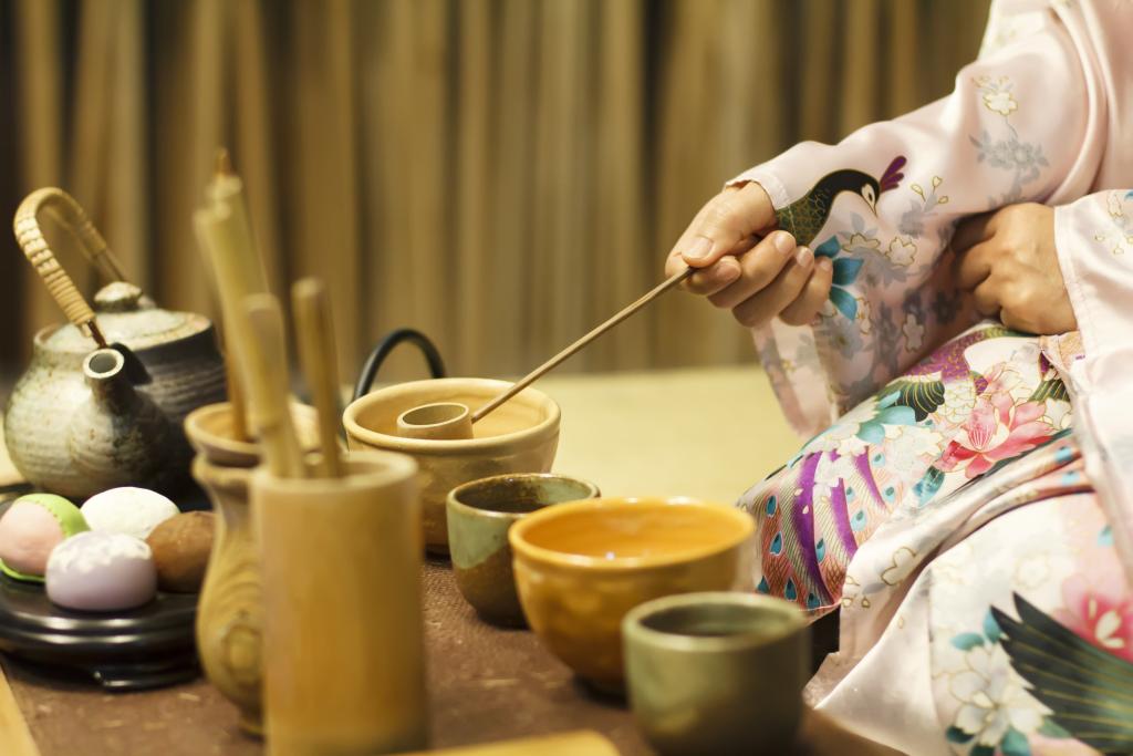 Traditionele Japanse theeceremonie 