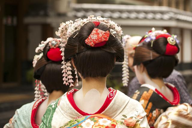 Kapsel van een maiko 