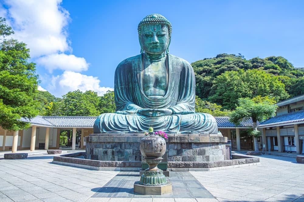 Grote Boeddha, Daibutsu, bezienswaardigheid in Kamakura Japan