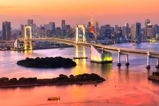 Skyline van Tokio vanaf Odaiba