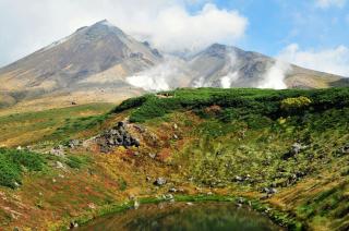 Mt Asahidake, nationaal park Daisetsuzan
