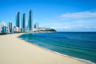 Haeundae Beach, Busan, Zuid-Korea