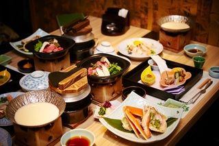 Kaiseki-maaltijd in een ryokan
