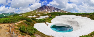 Wandelen in Asahidake, nationaal park Daisetsuzan