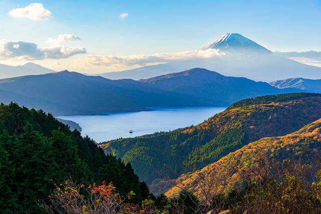 Ashimeer met Mt Fuji, Hakone