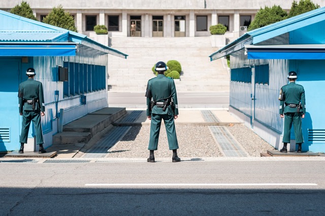 Bewakers bij de Joint Security Area