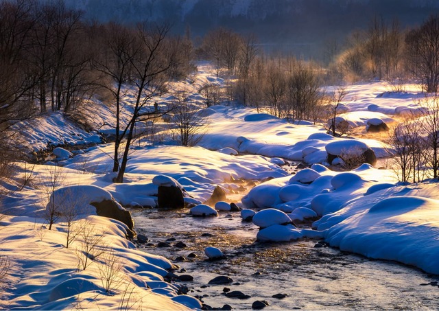 Miyama-rivier in Hakuba