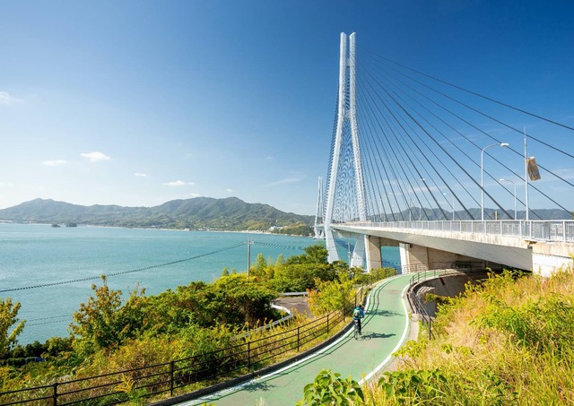Tatara brug en Shimanami Kaido fietspad