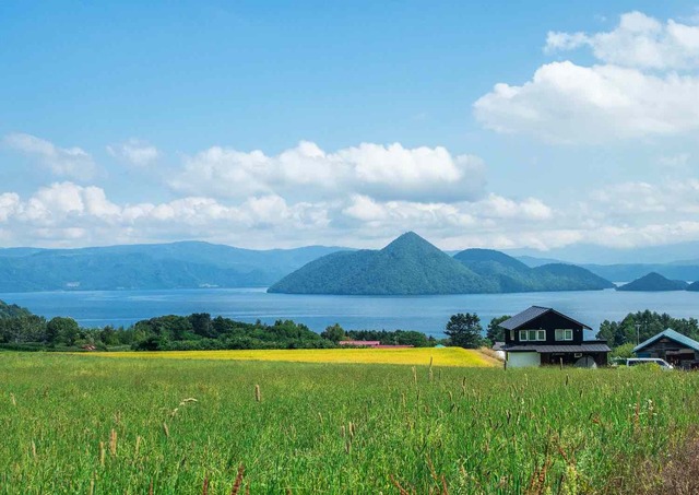 Toya-meer, nationaal park Shikotsu-Toya