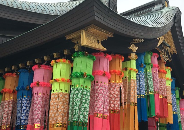 Tanabata bij Masumida-jinja-heiligdom, Sendai