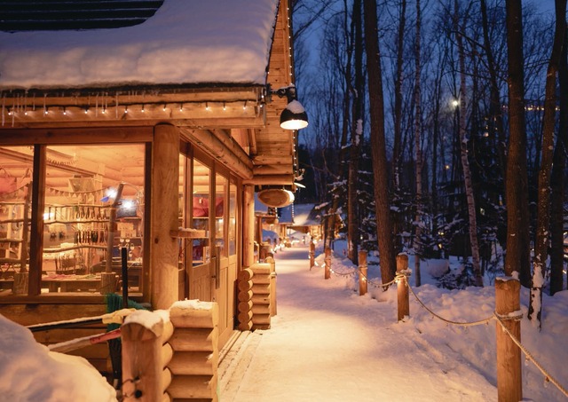 Ningle Terrace in de winter
