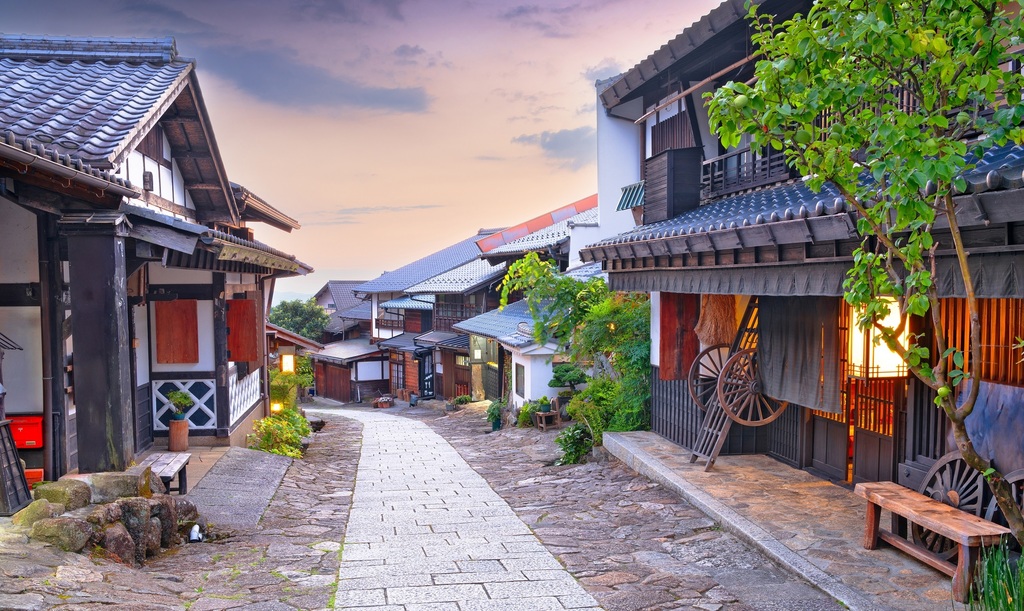 Het dorp Magome