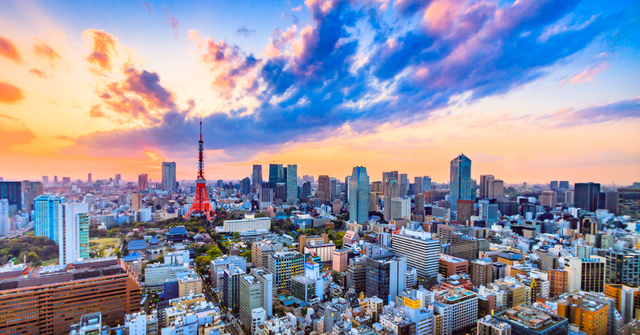 Luchtfoto van Tokio