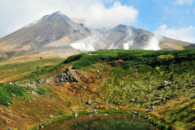 Mt Asahidake, nationaal park Daisetsuzan