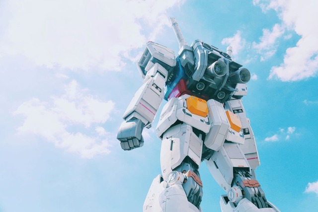 Gundam standbeeld in Odaiba, Tokio