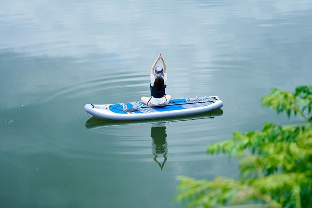 SUP op een rivier