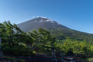 Uitzicht op Mt. Fuji vanaf het 5e station