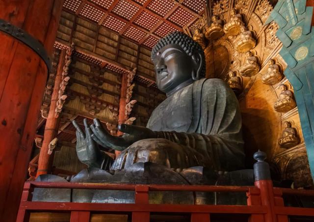 De Grote Boeddha in de Todaiji-tempel, Nara