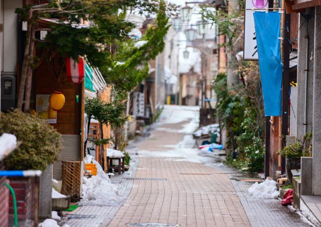 Straat in Shibu Onsen