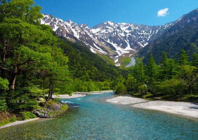 Kamikochi in het Chubu-Sangaku nationaal park