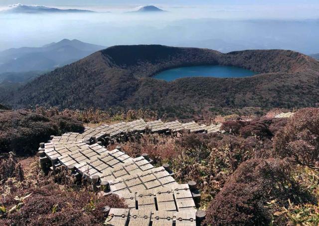 Uitzicht vanaf Mount Kirishima