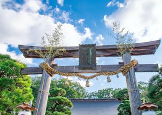 Torii-poort van Shoin shinto-schrijn