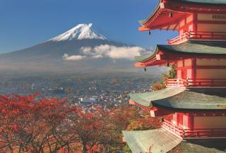 Mt. Fuji in de herfst