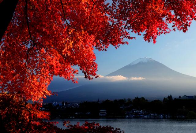 Mt. Fuji en Kawaguchi-meer