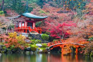 Daigo-ji-tempel in de Herfst